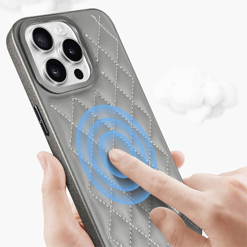 Cover Hoesje iPhone 16 Pro Telefoonhoesje Gewatteerd Kst Design