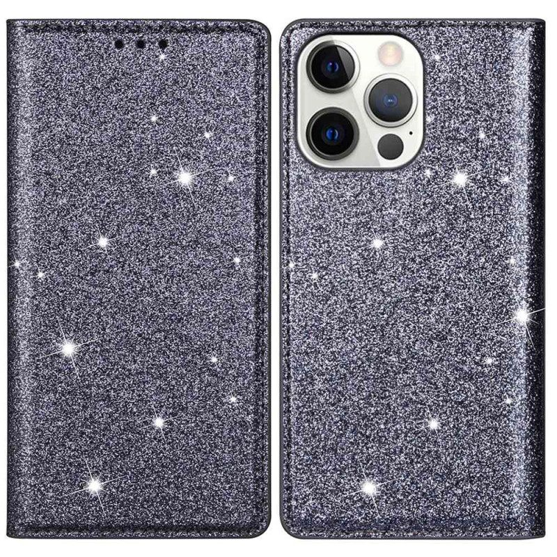 Folio-hoesje iPhone 16 Pro Glitters Bescherming Hoesje