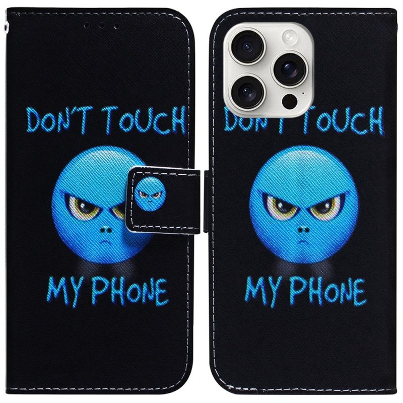 Folio-hoesje iPhone 16 Pro Telefoon-emoji