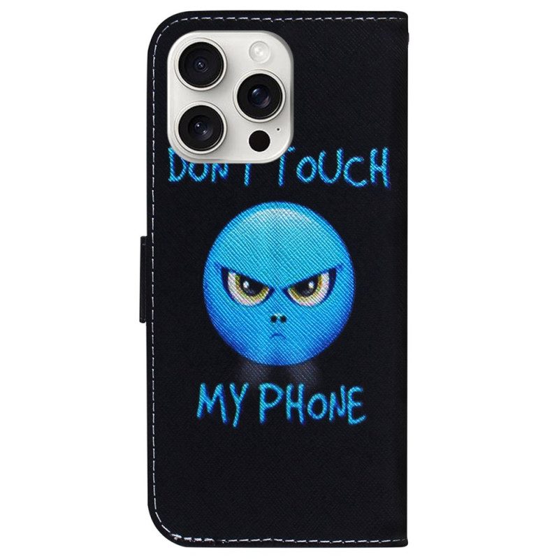 Folio-hoesje iPhone 16 Pro Telefoon-emoji