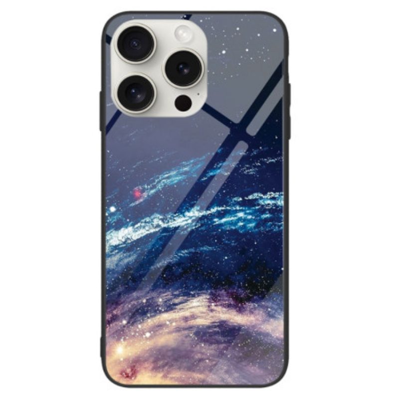 Hoesje iPhone 16 Pro Melkweg Van Gehard Glas