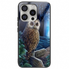 Hoesje iPhone 16 Pro Uil Gehard Glas