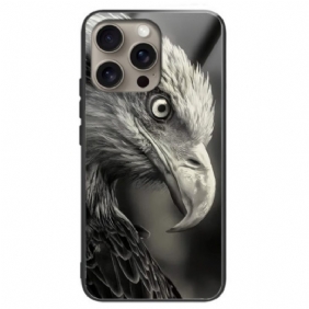 Hoesje Voor iPhone 16 Pro Eagle-patroon Van Gehard Glas