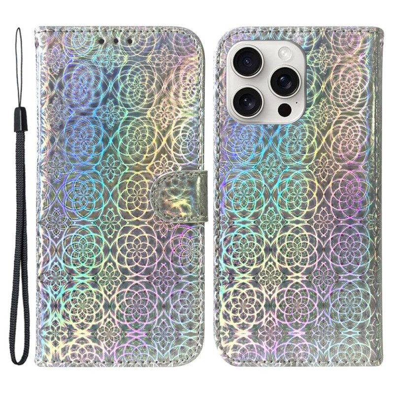 Leren Hoesje iPhone 16 Pro Discostijl