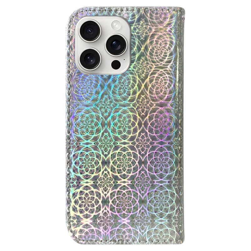 Leren Hoesje iPhone 16 Pro Discostijl