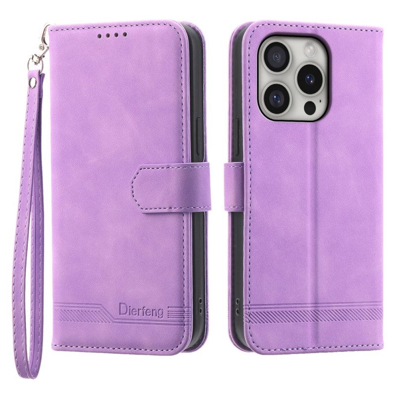 Leren Hoesje Voor iPhone 16 Pro Dierfeng