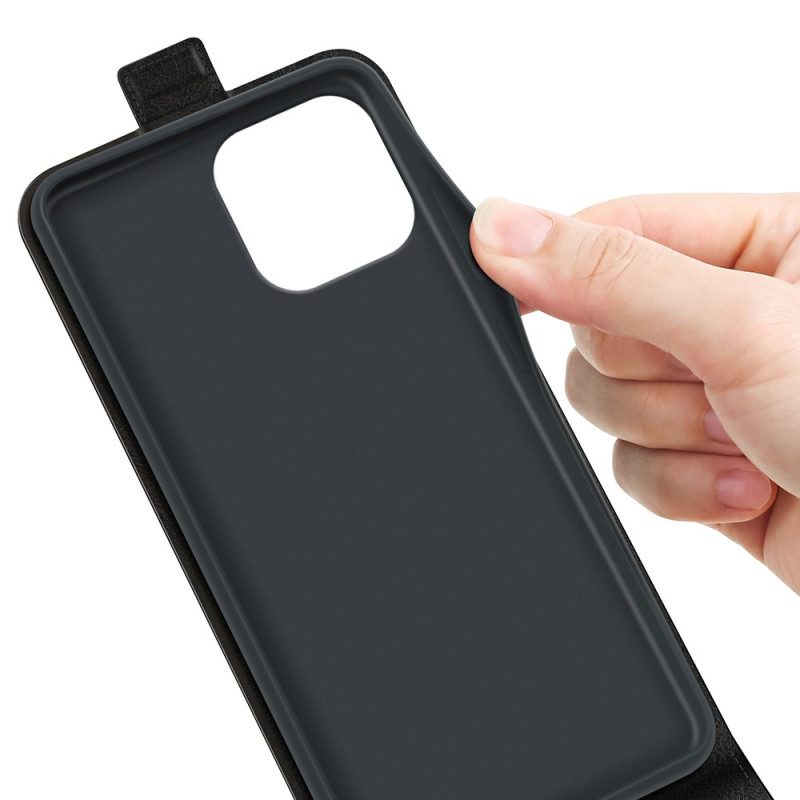 Leren Hoesje Voor iPhone 16 Pro Verticale Klep