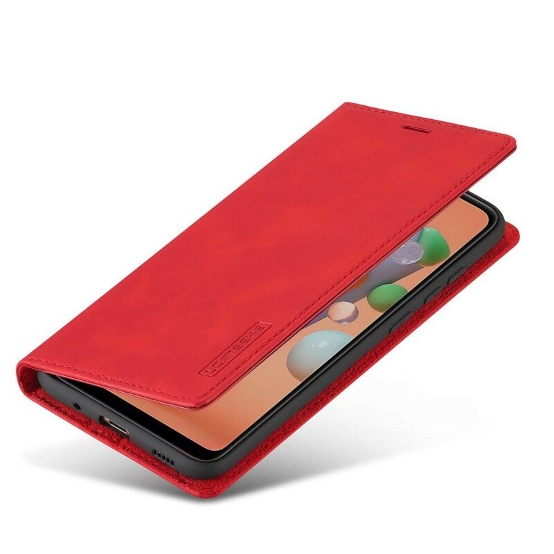 Bescherming Hoesje voor Samsung Galaxy M11 Folio-hoesje Lc.imeeke Ledereffect