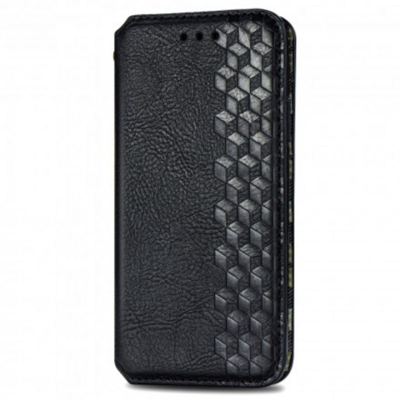 Bescherming Hoesje voor Samsung Galaxy M11 Folio-hoesje Leereffect Diamanttextuur