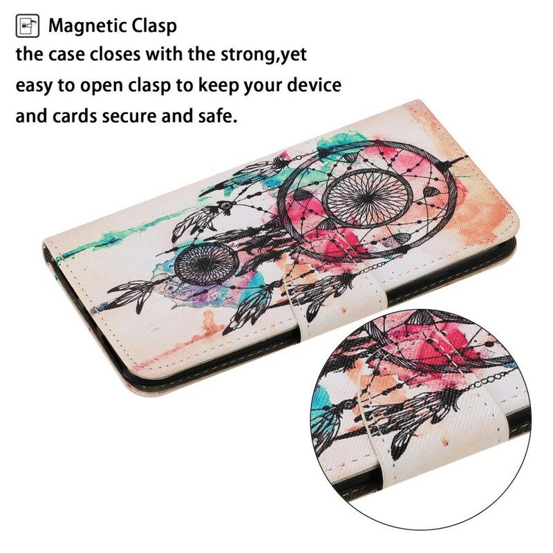 Flip Case voor Samsung Galaxy M11 Dromenvanger Aquarel