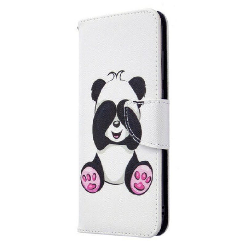 Folio-hoesje voor Samsung Galaxy M11 Panda-plezier