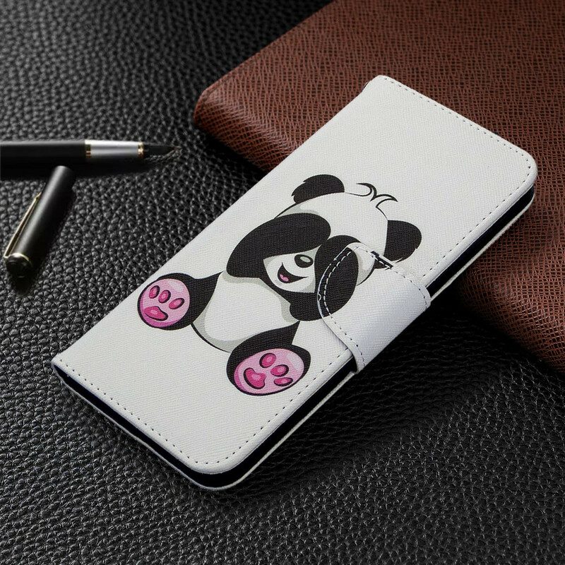 Folio-hoesje voor Samsung Galaxy M11 Panda-plezier