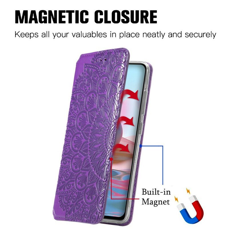 Bescherming Hoesje voor Poco M5s Folio-hoesje Intense Mandala