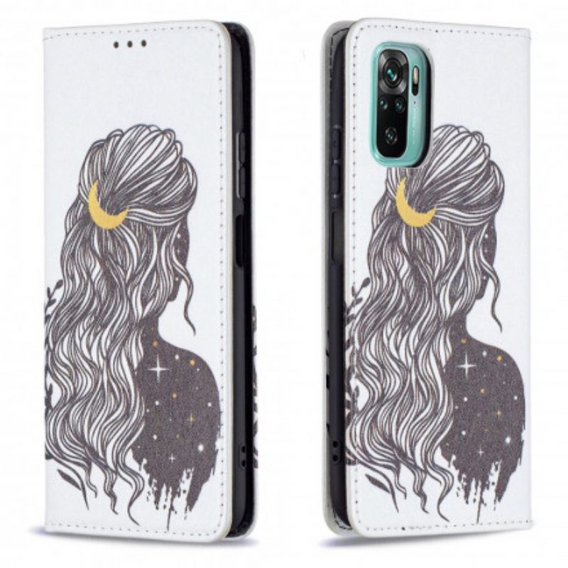 Bescherming Hoesje voor Poco M5s Folio-hoesje Mooi Haar