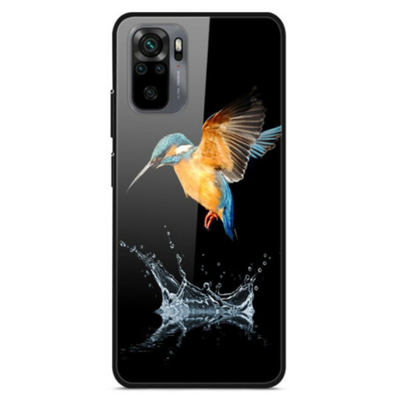 Hoesje voor Poco M5s Crown Bird Gehard Glas