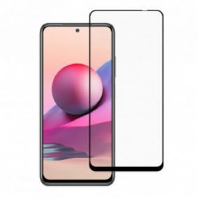 Xiaomi Redmi Note 10/10S/Poco M5S Screenprotector Van Gehard Glas Met Zwarte Rand