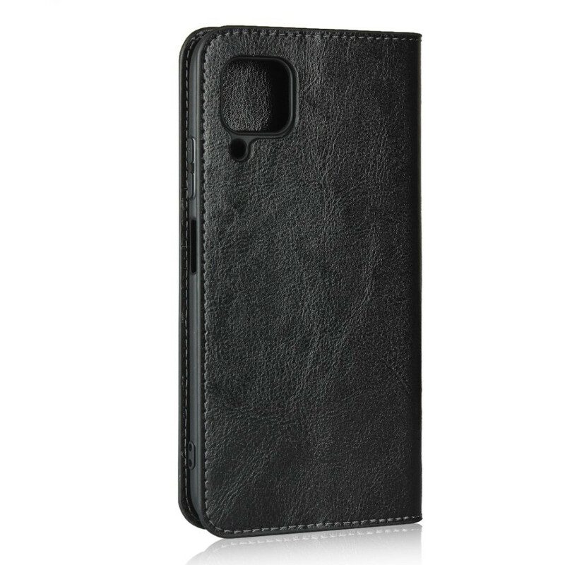 Bescherming Hoesje voor Huawei P40 Lite Folio-hoesje Echt Leer