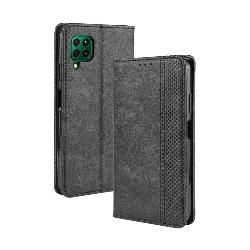 Bescherming Hoesje voor Huawei P40 Lite Folio-hoesje Gestileerd Vintage Leereffect