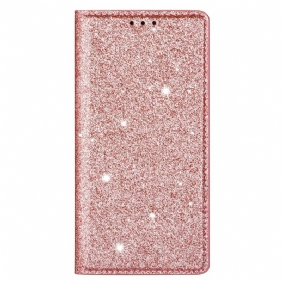 Bescherming Hoesje voor Huawei P40 Lite Folio-hoesje Paillettenstijl