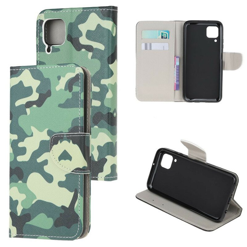 Folio-hoesje voor Huawei P40 Lite Militaire Camouflage