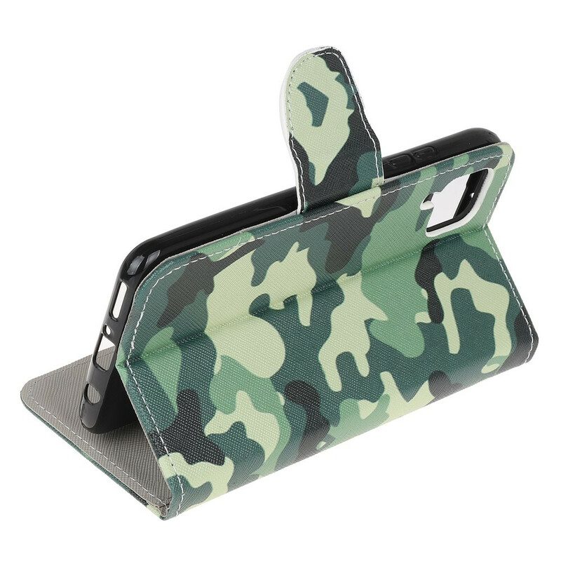 Folio-hoesje voor Huawei P40 Lite Militaire Camouflage