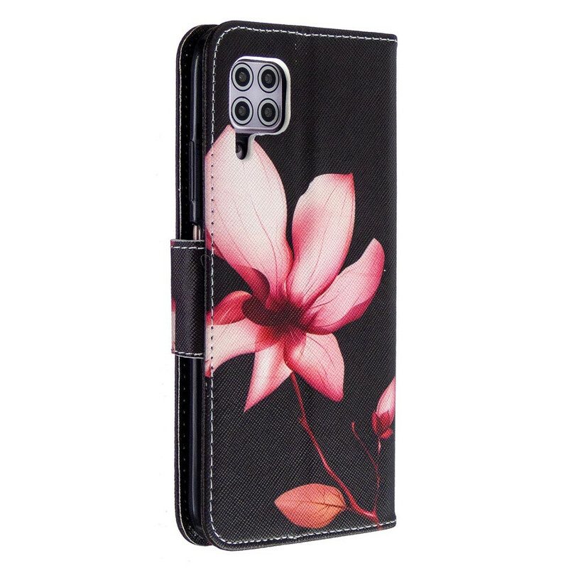 Folio-hoesje voor Huawei P40 Lite Roze Bloem