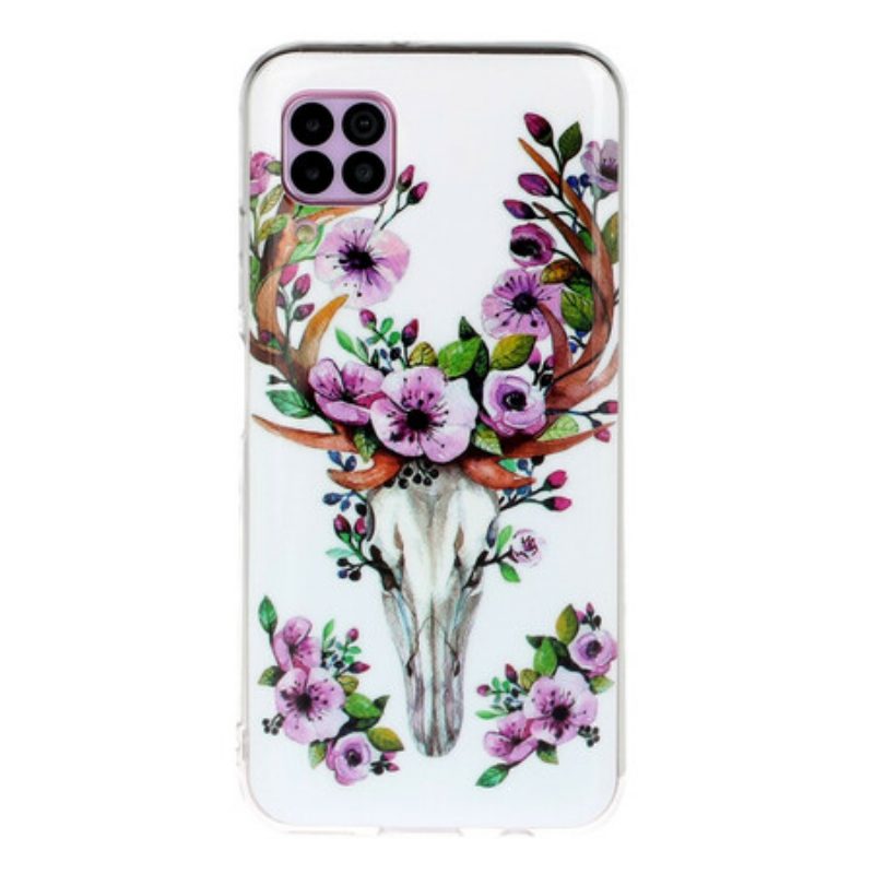 Hoesje voor Huawei P40 Lite Fluorescerende Bloemenelanden