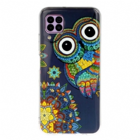 Hoesje voor Huawei P40 Lite Fluorescerende Uil Mandala