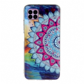 Hoesje voor Huawei P40 Lite Fluorescerende Uil Mandala