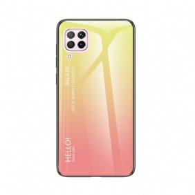 Hoesje voor Huawei P40 Lite Gehard Glas Hallo