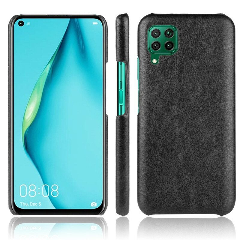 Hoesje voor Huawei P40 Lite Litchi Performance Leereffect