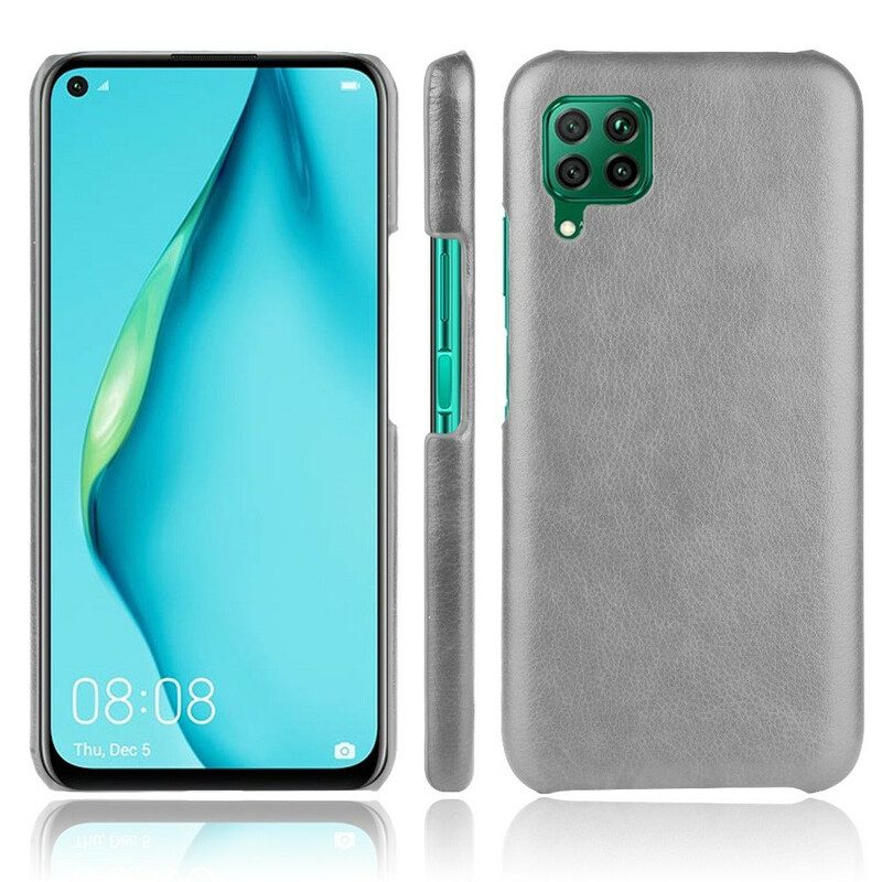 Hoesje voor Huawei P40 Lite Litchi Performance Leereffect