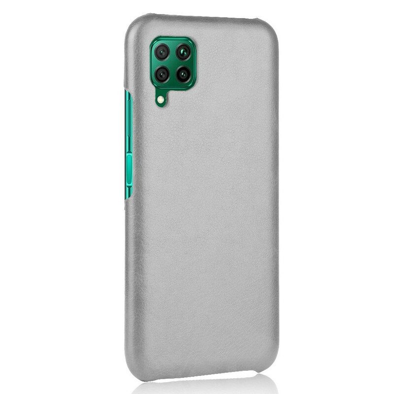 Hoesje voor Huawei P40 Lite Litchi Performance Leereffect