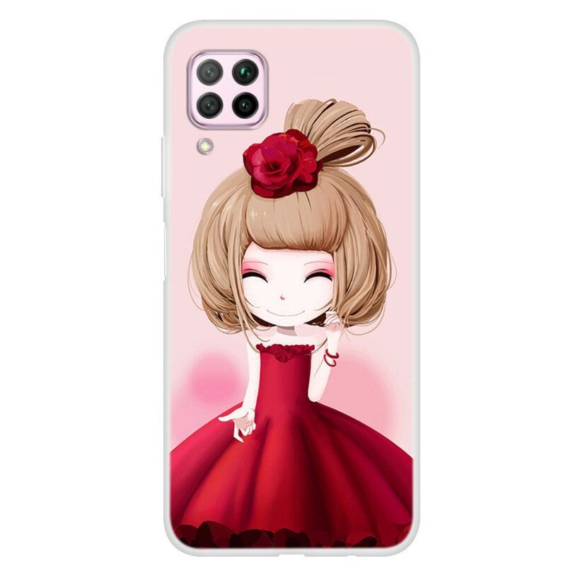 Hoesje voor Huawei P40 Lite Manga Dame