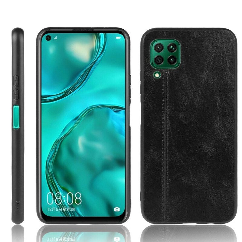 Hoesje voor Huawei P40 Lite Stijl Lederen Stiksels