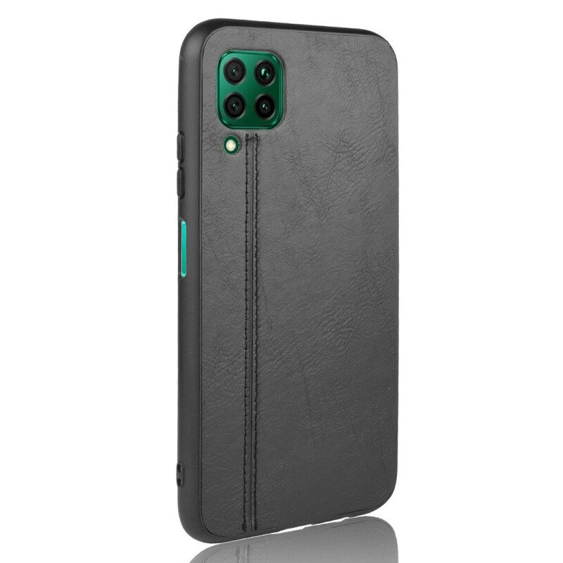 Hoesje voor Huawei P40 Lite Stijl Lederen Stiksels