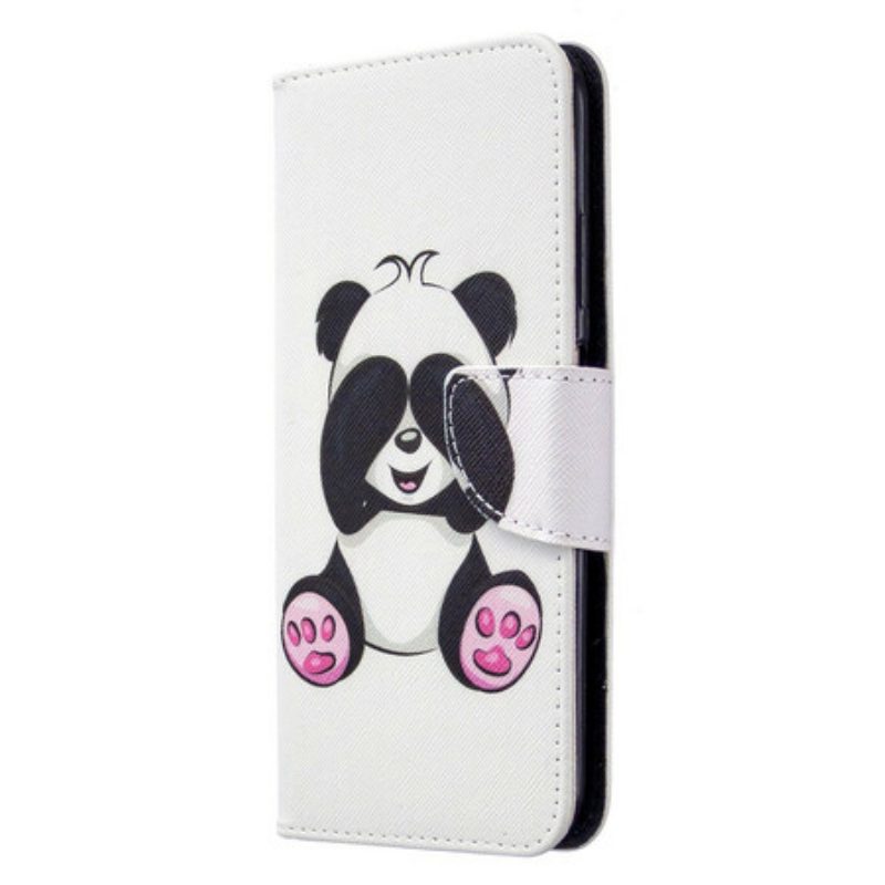 Leren Hoesje voor Huawei P40 Lite Panda-plezier