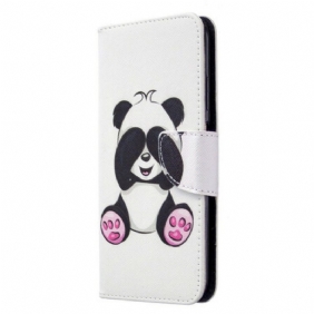 Leren Hoesje voor Huawei P40 Lite Panda-plezier