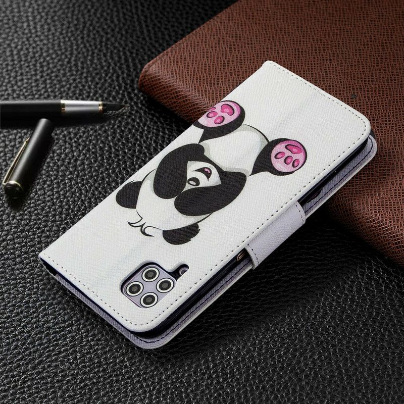 Leren Hoesje voor Huawei P40 Lite Panda-plezier