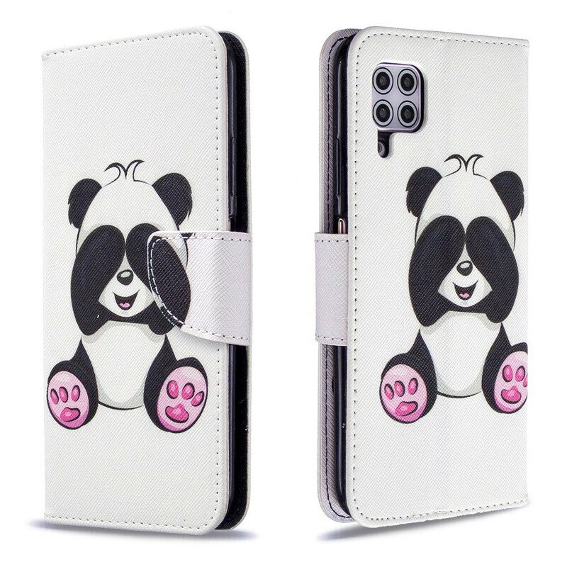 Leren Hoesje voor Huawei P40 Lite Panda-plezier