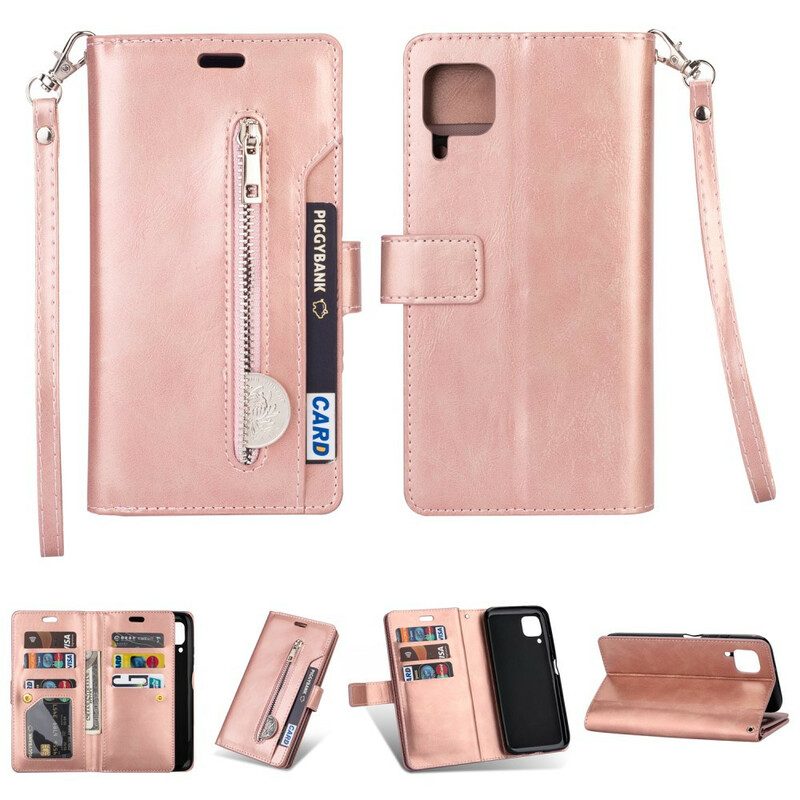 Leren Hoesje voor Huawei P40 Lite Portemonnee Met Lanyard