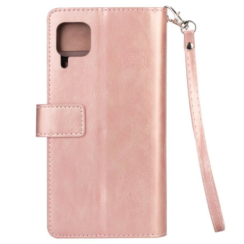 Leren Hoesje voor Huawei P40 Lite Portemonnee Met Lanyard