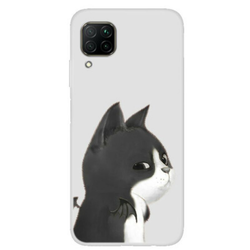 Telefoonhoesje voor Huawei P40 Lite Duivelse Kat