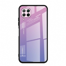 Telefoonhoesje voor Huawei P40 Lite Gehard Glas Wees Jezelf