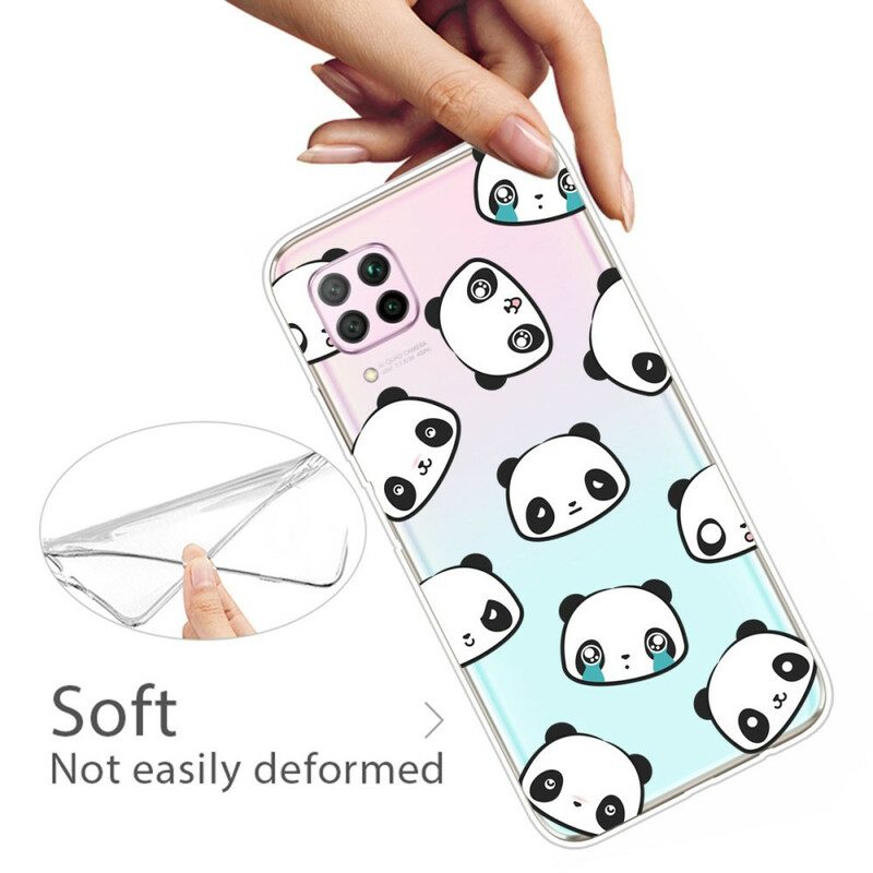 Telefoonhoesje voor Huawei P40 Lite Sentimentele Panda's