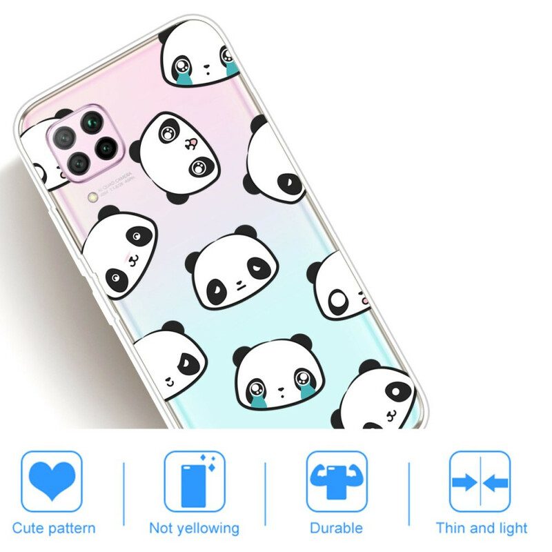 Telefoonhoesje voor Huawei P40 Lite Sentimentele Panda's