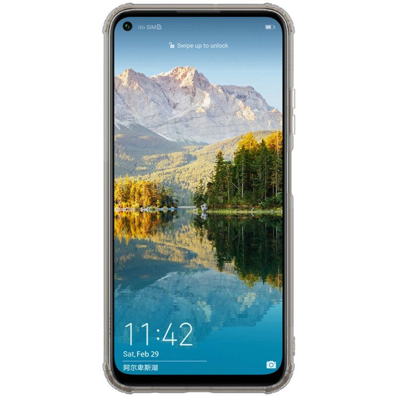 Telefoonhoesje voor Huawei P40 Lite Versterkte Transparante Nillkin