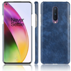 Hoesje voor OnePlus 8 Litchi Performance Leereffect