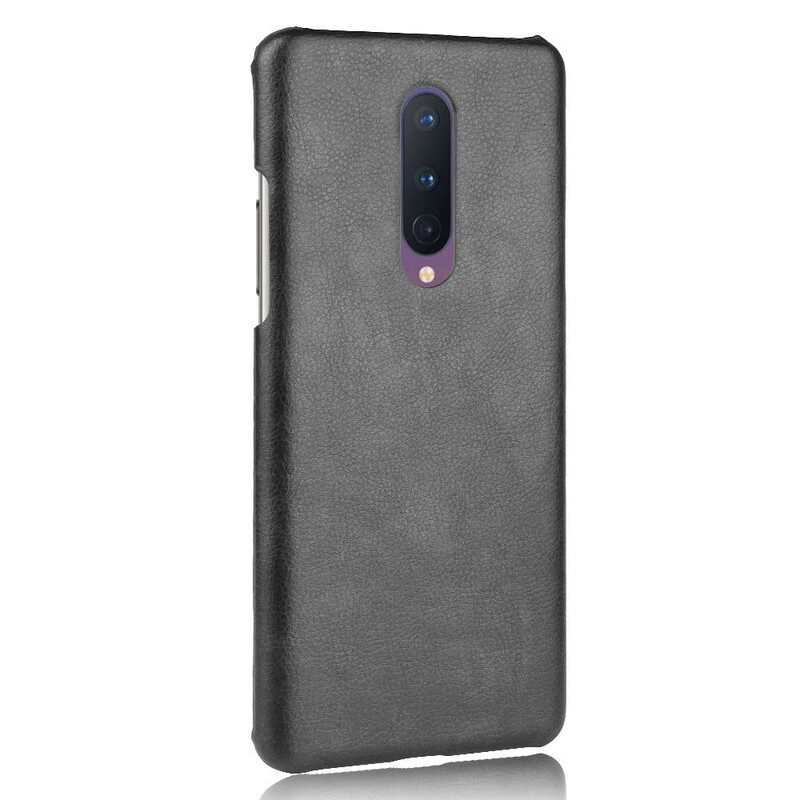 Hoesje voor OnePlus 8 Litchi Performance Leereffect