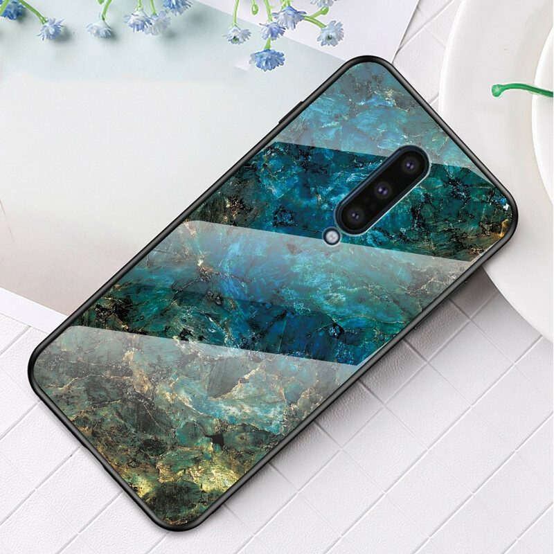 Hoesje voor OnePlus 8 Premium Kleuren Gehard Glas